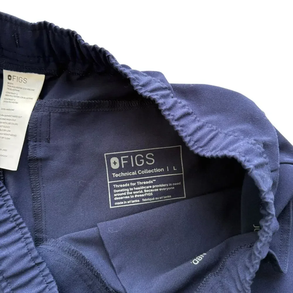 Figs Men's Navy Tansen Jogger Scrub Pants Size Large